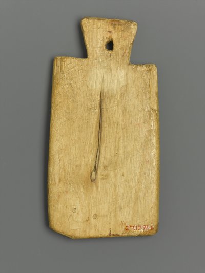 Yunanca Yazılı Mumya Künyesi (ahşap ve pigment) by Roman Period Egyptian