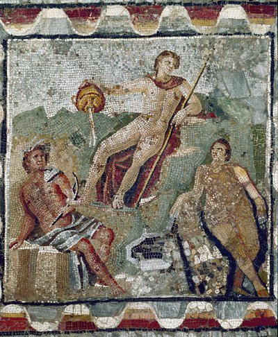 Su tanrıları (mozaik) by Roman Roman