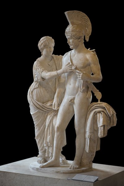 Mart ayında Roma İmparatorluk Çifti ve Venüs (MS 120 ile 140 arasında) heykeli by Roman Roman