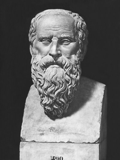 Diogenes büstü (mermer) by Roman Roman