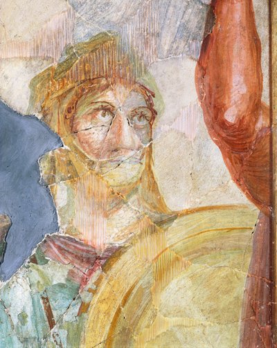 İskender (Ares) ve Stateira'nın (Afrodit) Düğünü freskinden detay, Pompeii (UNESCO Dünya Mirası Listesi) 6. Bölge Batı Adası 39'daki fresk by Roman Roman