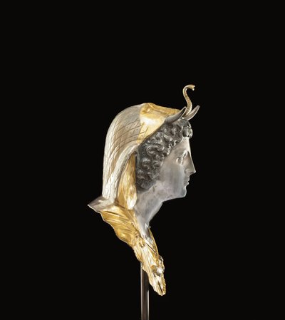 Kleopatra Selene Amblemi, c. MÖ geç 1. yüzyıl-MS erken 1. yüzyıl (parsel yaldızlı ve gümüş) by Roman Roman