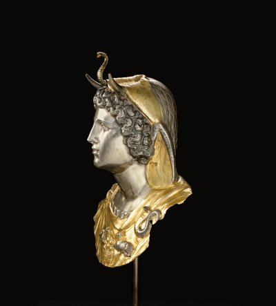 Kleopatra Selene Amblemi, c. MÖ geç 1. yüzyıl-MS erken 1. yüzyıl (parsel yaldızlı ve gümüş) by Roman Roman