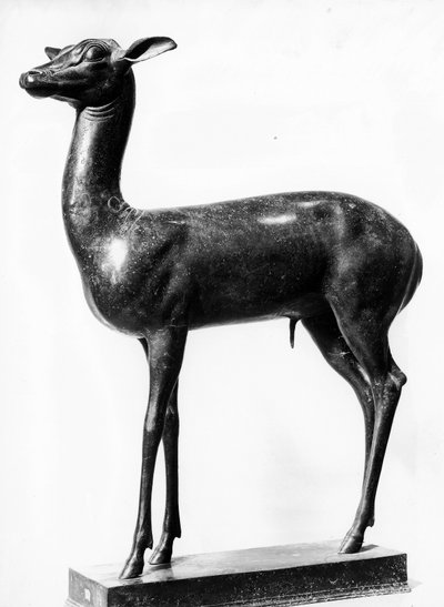Geyik heykelciği (bronz) by Roman Roman