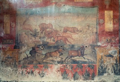 Bir av sahnesini betimleyen fresk, MÖ 2. yüzyıl-MS 1. yüzyıl (fresk) by Roman Roman