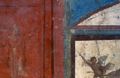 House of Ceii, Pompeii'den fresk (UNESCO Dünya Mirası Listesi) by Roman Roman