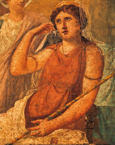 Hera, Issone İşkencesi, Vettii Evi, Pompeii, Campania, Roma Uygarlığı başlıklı fresk detayı by Roman Roman