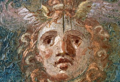 Pompeii'deki Vettii Evi'nde Gorgon başlı madalyon, sağ kanat (UNESCO Dünya Mirası Listesi) by Roman Roman