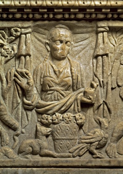 Bir çiçekçinin temsili (kabartma) by Roman Roman