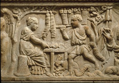 Bir kron üreticisinin temsili (kabartma) by Roman Roman