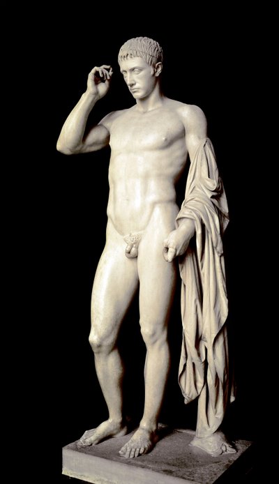 Roma Sanatı: Augustus'un yeğeni Marcus Claudius Marcellus'un (MÖ 42-23) mermer heykeli, Cleomenes l'Athenien tarafından MÖ 20 civarında, Dim. 190 cm - Paris, musee du Louvre - Marcellus'un (MÖ 42-23), yeğeni ve Ağustos ayının ilk damadının  by Roman Roman
