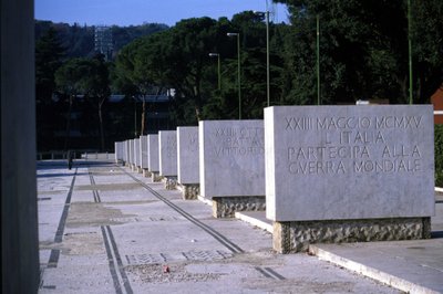 Roma, Foro italico. Zafer sokağı. Her taş bir zaferi hatırlatan bir yazıt taşır. by Roman Roman