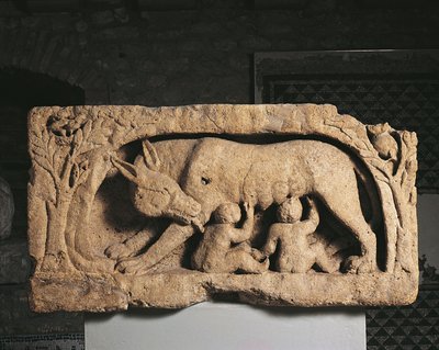 Romulus ve Remus (kireçtaşı) by Roman Roman
