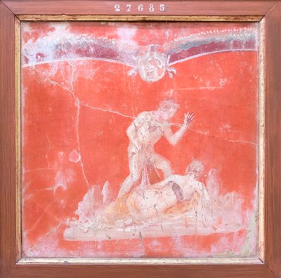 Satir ve su perisi, MS 50-79 (fresk) by Roman Roman