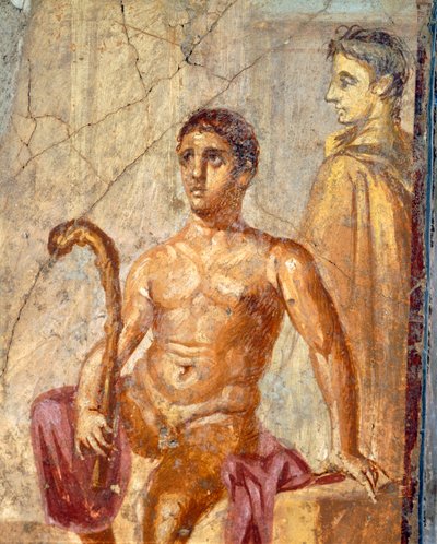 Selene ve Endymion, Yüzüncü Yıl Evi, Pompeii, Campania, Roma Medeniyeti'nden fresk by Roman Roman