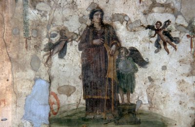 Venüs Pompeiana, Dört Tanrı Teberna'sından fresk, Via dell'Abbondanza, Pompeii (UNESCO Dünya Mirası Listesi) by Roman Roman