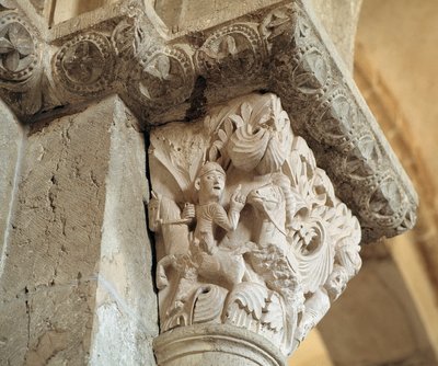 Absalom (oyulmuş sermaye) by Romanesque