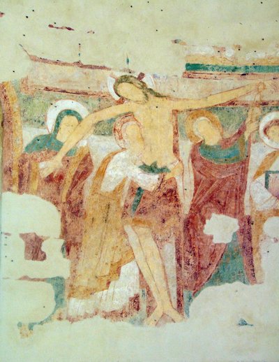 Fresk, Saint-Jean du Liget Şapeli, Touraine by Romanesque