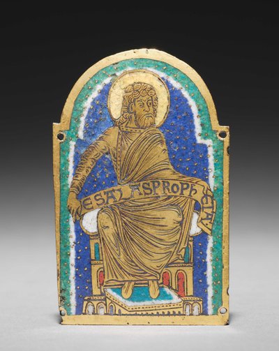 Plaket: Bir Anıt Türbesinden Oturan Peygamber: Esais by Romanesque