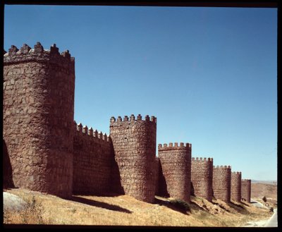 Avila, İspanya duvarlarının görünümü (Avila, İspanya duvarlarının görünümü) by Romanesque