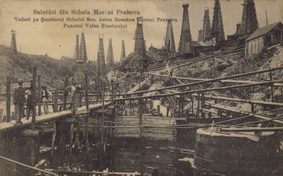 Petrol kuyuları, Moreni, Romanya by Romanian School