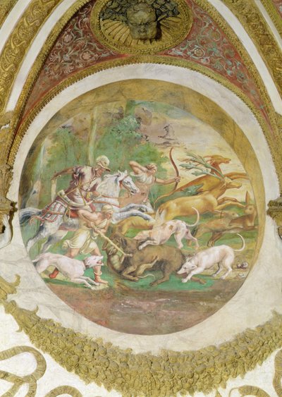 Rüzgarlar Odası, Geyik ve Yaban Domuzu Avı by Romano Giulio
