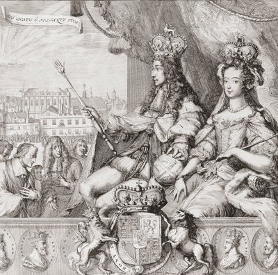 İngiliz kralı William III ve Kraliçe Mary II