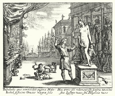 Heykel (gravür) by Romeyn de (after) Hooghe