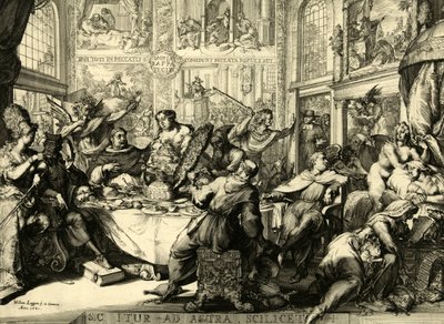 Böylece yıldızlara gider, yani 1681 by Romeyn de (after) Hooghe