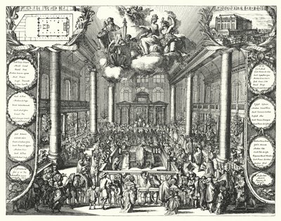 Portekiz Sinagogu, Amsterdam by Romeyn de (after) Hooghe