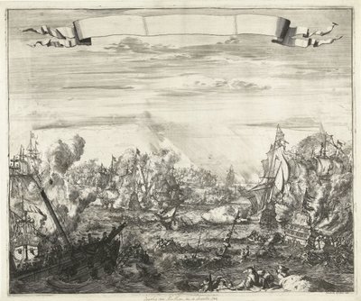 Malaga Savaşı, 1704 by Romeyn de Hooghe (attributed to)