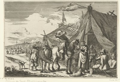 Biniciler çadırlarda dinleniyor by Romeyn de Hooghe (rejected attribution)