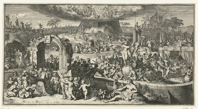 Tabula Cebetis ile alegorik temsil by Romeyn de Hooghe