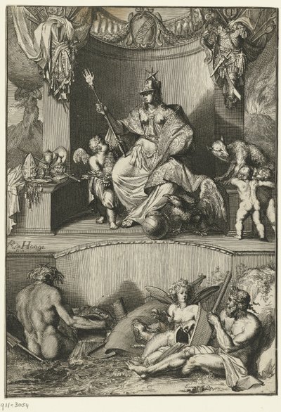 Roma şehrinin alegorik temsili by Romeyn de Hooghe