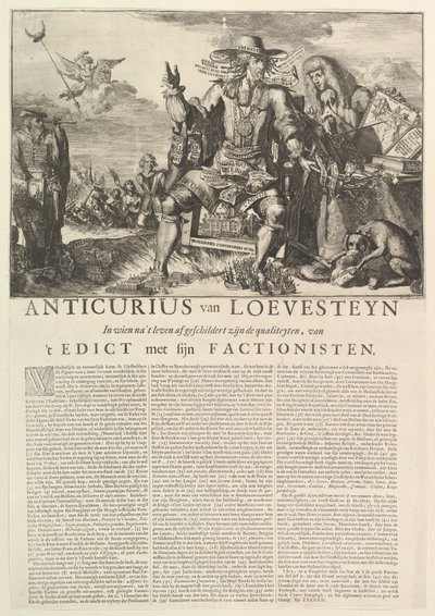 Anticurius van Loevesteyn.n.d. by Romeyn de Hooghe