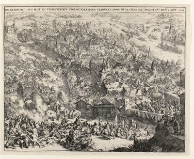 Belgrad, Bavyera seçmeni Maximilian Emanuel tarafından fırtınaya tutuldu, 6 Eylül 1688 by Romeyn de Hooghe