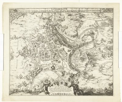 Bombardement van Luxemburg kapı de maarschalk de Créquy, 1684 Lüksemburg