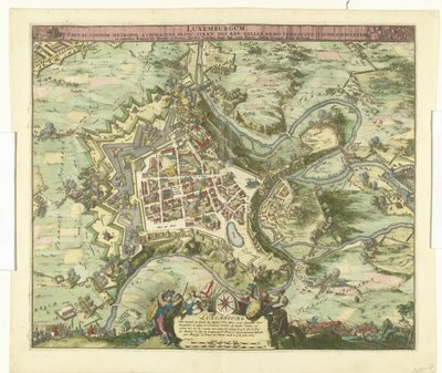 Bombardement van Luxemburg kapı de maarschalk de Créquy, 1684 Lüksemburg