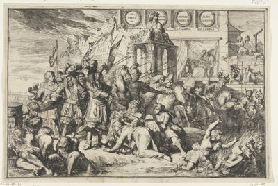 Fransız işgali ve Birliğin birliğinin bozulması by Romeyn de Hooghe