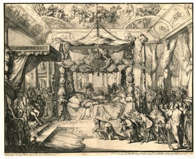 Kraliçe II. Mary Stuart, ölüm döşeğinde, 1695 İngiltere Kraliçesi II. Mary Stuart