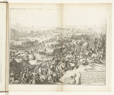 Cüruf bij Gemblours, 1578 Gemblours Savaşı (nesne üzerindeki başlık) Flanders Savaşları (dizi başlığı) by Romeyn de Hooghe