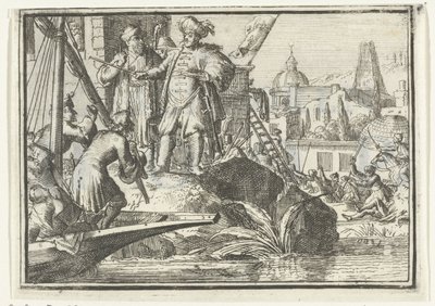 Broşürün başlık sayfası: De Geschooren Hoop, 1702 De Geschooren Hoop (nesne üzerine başlık) Avrupa'da Esopus (seri başlığı) by Romeyn de Hooghe