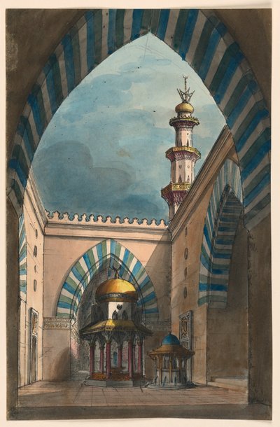 Sahne Tasarımı, Oryantal Mahkeme by Romolo Achille Liverani