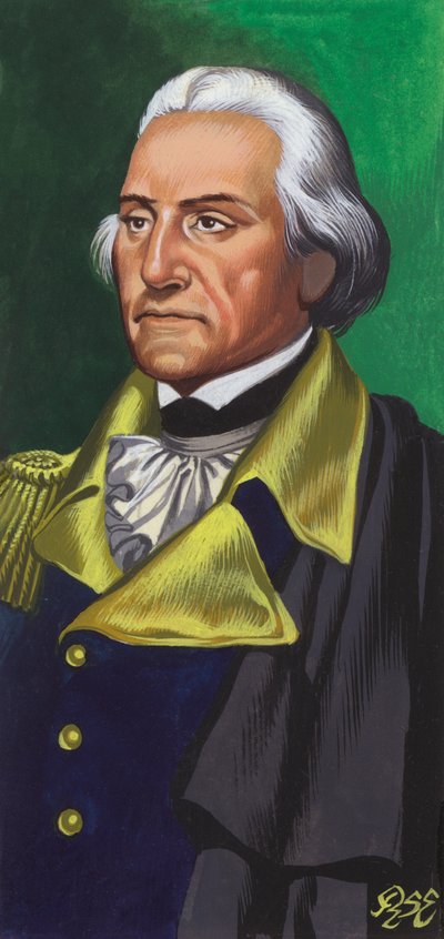 George Washington (kağıt üzerine guaj) by Ron Embleton