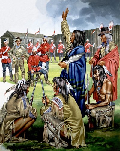 Kızılderililer ve Amerikan Askerleri by Ron Embleton