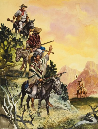 Meksika (kağıt üzerine guaj) by Ron Embleton