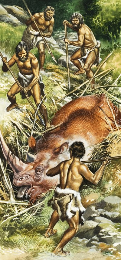 Tarih öncesi avcılar by Ron Embleton