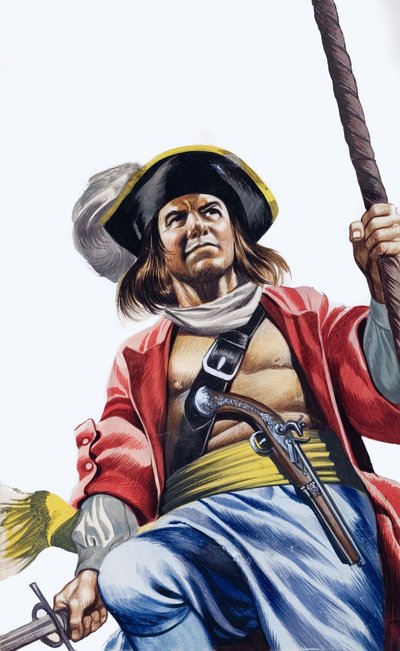 Sir Henry Morgan (kağıt üzerine guaj) by Ron Embleton