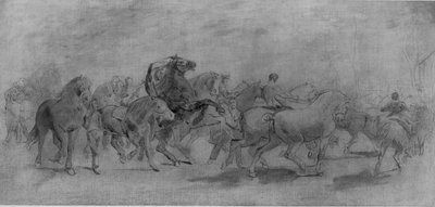 At Fuarı için Çalışma by Rosa Bonheur