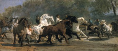 At Pazarı Çalışması, 1852-54 by Rosa Bonheur